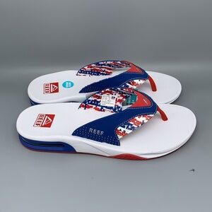 Reef Fanning Patriotic Bottle Opener Sandals CJ6138 Men’s Sz 10 NWT‎